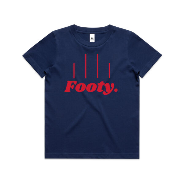 Red and Blue Footy tshirt Thumbnail