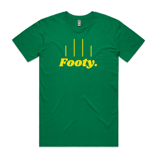 Green and Gold Footy t-shirt Thumbnail